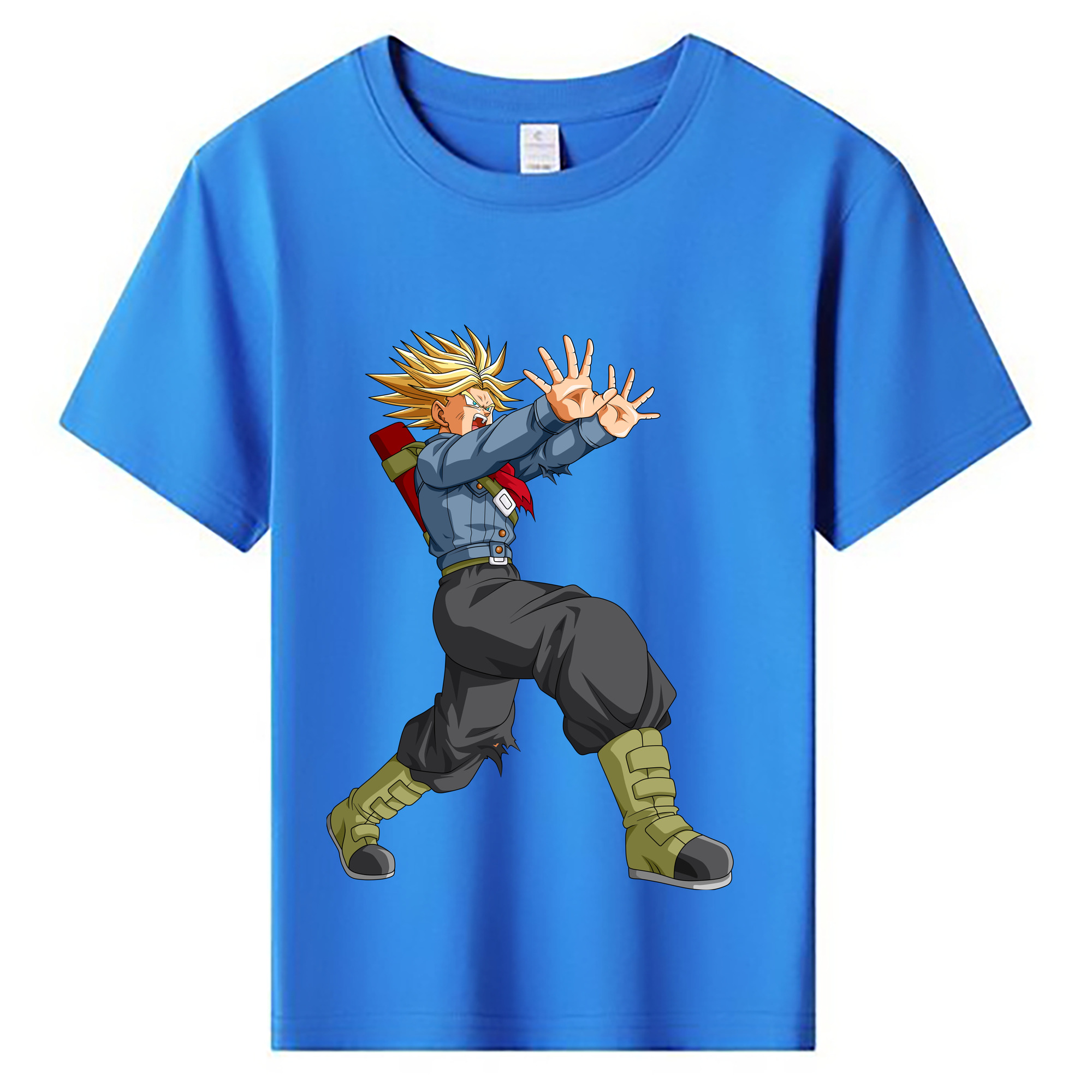 （画像用） ドラゴンボール トランクス（Torankusu）DRAGON BALL Trunks 綿100％キッズTシャツ（フロントプリント）